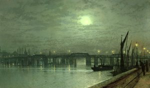 月光によるバタシー橋
